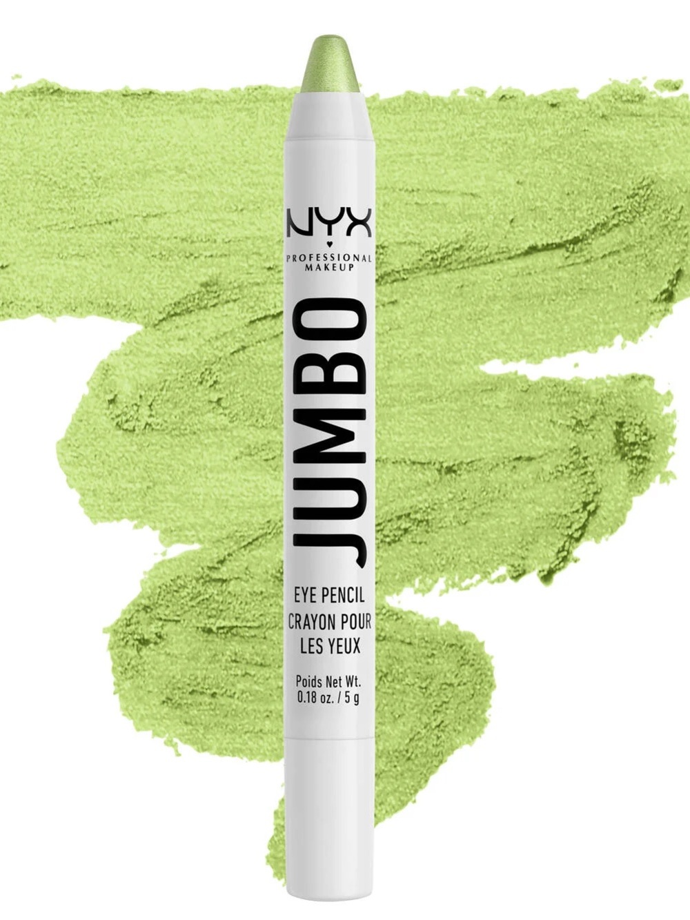 NYX Jumbo Eye Pencil All-In-One Eyeshadow Eyeliner Pencil - Matcha, NEW